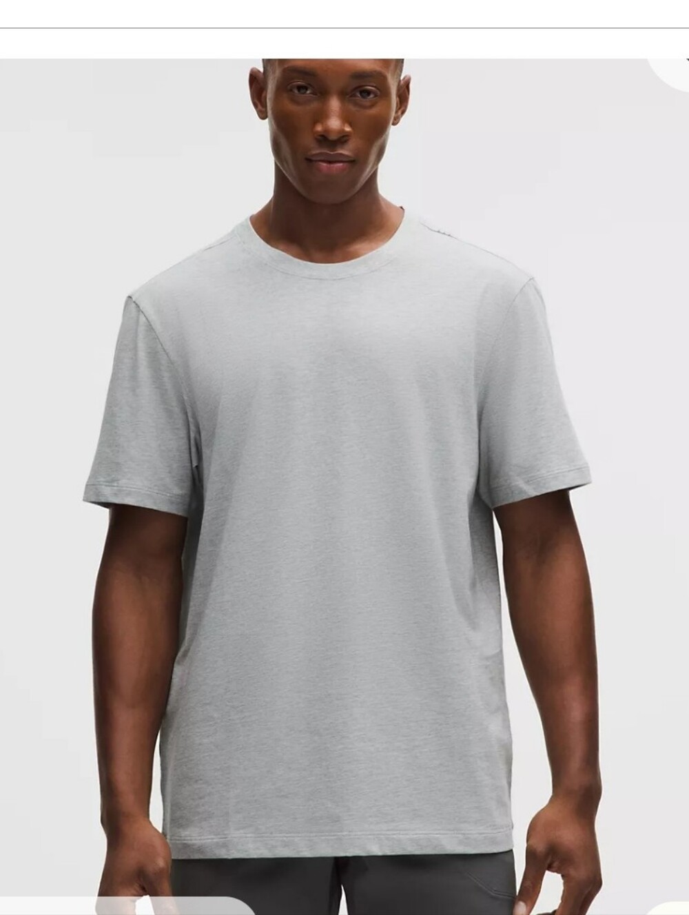 Lululemon Men's Classic Crewneck T-Shirt — Light Gray Sz L